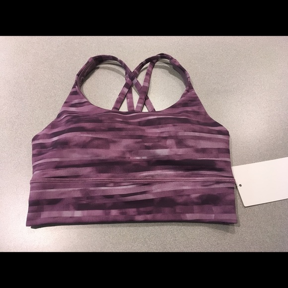 Lululemon Energy Bra*Long Line Smoked Mulberry NWT - Picture 2 of 2